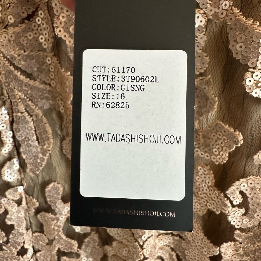 Tadashi Shoji Exquisite Sequin Mother of the Bride Gown - Picture 7 of 9